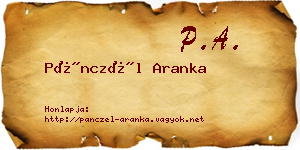 Pánczél Aranka névjegykártya